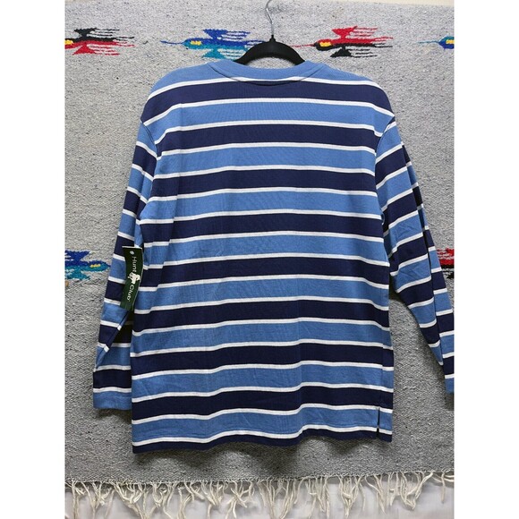 Vintage 90s Hunt Club striped long sleeve shirt NOS Medium - Picture 10 of 10